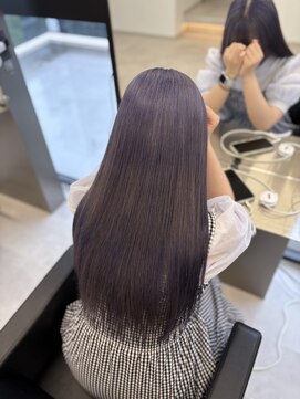 ラピステン 福岡天神 大名店(Lapis) ラベンダー/チェリーブラウンミニウルフデジタルパーマ