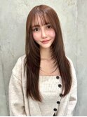 くびれヘア/顔周り/韓国/ボブ/レイヤーカット/前髪/カラー北千住