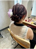 ヘアアレンジ　浴衣ヘア　夏