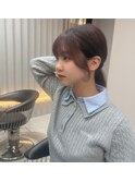 博多美容室/顔周りカット/ダブルカラー/韓国ヘア