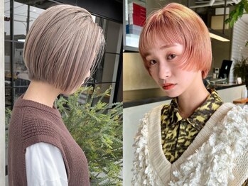 ニキータ(Nikiita)の写真/洗練ショートに、さりげない抜け感を[ダブルカラー/ハイトーン/ボブ/レイヤーカット/顔まわり/前髪カット]