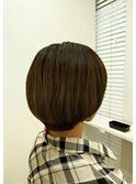 ベージュショートボブ