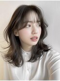 黒髪/オリーブグレー/小顔/ココアベージュ/髪質改善/縮毛矯正