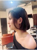 ぱつっとボブ