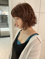 ブランコ 名古屋栄(BLANCO)&nbsp;オレンジパーマボブ