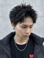 ヘッドストック(HEAD STOCK)&nbsp;メンズスパイキーショートメンズカットダブルカラーブリーチ眉毛