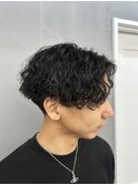 シャドウパーマ/フェザーショート/テーパーフェード