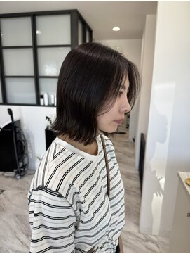 クロス ツー(COROSS2) 切りっぱなしボブ/縮毛矯正/艶髪/ストレート