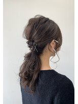 ヘアー アイス 御器所本店(HAIR ICI)&nbsp;お呼ばれニュアンスローポニー♪華やか巻き髪ヘアセット