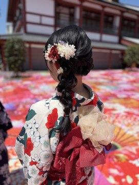 道後着物 こだわりヘアセット