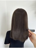 髪質改善カラー×オリーブベージュ
