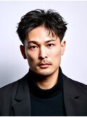 アクティブショート×束感スタイル