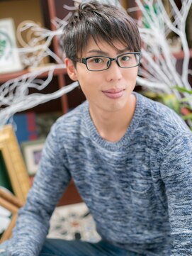 カバーヘア イヴ 戸頭店(COVER HAIR EVE) 好感度◎ナチュラルビジカジツーブロックa◆戸頭20代30代40代