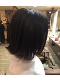 切りっぱなしボブ