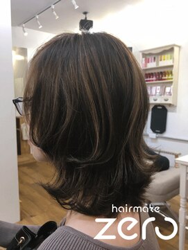 ヘアメイクゼロ 坂戸駅前店(hairmake zero) ハイライト×ハイレイヤーウルフ