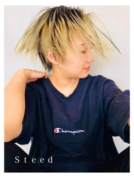 スティードトーキョー(Steed Tokyo) high tone × British short"street mix"【Steed/立川】