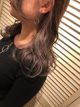 ジーナ 札幌(Zina) 【Zina札幌】イメチェン毛先パーマ耳かけ×フォギーベージュ