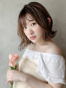 アイティー バイ アルバム 浦和店(IT by ALBUM) ガーリーウエーブスタイル_オリーブカラー_27845