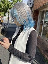 ヴァンカウンシル 金山(VANCOUNCIL kanayama)&nbsp;ホワイトグレージュミニウルフデジタルパーマ　SH7