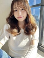 ジエクトカナウ 大阪梅田店(The Ect canow) セミロング/オルチャンヘア/ワンホンヘア/ミントベージュ