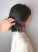 インナーカラー/ワインレッド