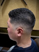 ヒロギンザバーバーショップ 大宮店(HIRO GINZA BARBER SHOP)&nbsp;オールバックパンチパーマスキンフェード/濡れパン/大宮/埼玉/
