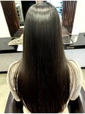 【アッシュブラック】大人美人/韓国ヘアモテ髪ロング