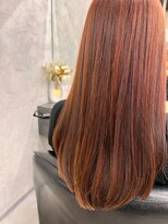 デューヘアー(due hair)&nbsp;ブリーチなしオレンジカラー