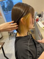 トライベッカスマートサロン(TRIBECA smart salon)&nbsp;イヤリングカラー×イエローカラー×ハイトーン