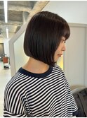 10代20代/刈り上げボブ/刈り上げショート/暗めカラー