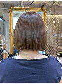 ウェーブミディアム似合わせカットメルティカラー縮毛矯正北千住