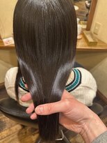 ボブビッシュ 東温店 ロングストレート/縮毛矯正/髪質改善