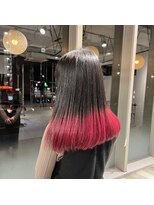 アース 星ヶ丘店(HAIR & MAKE EARTH)&nbsp;赤グラデージョン