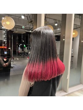 アース 星ヶ丘店(HAIR & MAKE EARTH) 赤グラデージョン