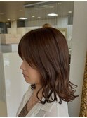 大人可愛い20代30代40代カラー/ミディアム/宮崎