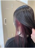 インナーカラー×濃いピンク【TELA HAIR 東川口】
