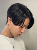 センターパートニュアンスパーマ韓国カルマパーマコンマヘア