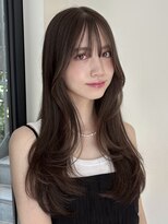 ローネス ギンザ(LONESS ginza)&nbsp;レイヤーカット/小顔カット/くすみベージュ/透明感カラー