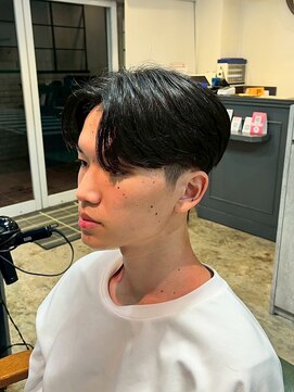 ソレイユ バイ アルフレッド(SOLEIL by alfRed) 毛流れセンターパート センター　ニュアンスパーマ　韓国ヘア