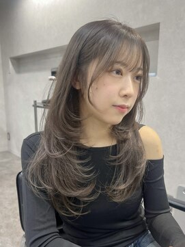 アドネ プライム(adne prime) レイヤーカット/くすみベージュ/姫カットレイヤー/グレージュ