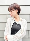 ショート/オリーブグレー/グランマッシュ/小顔/前髪/顔周り/立川