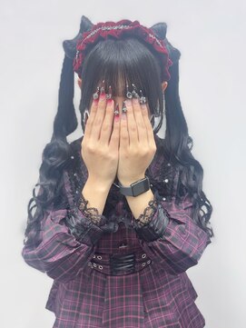 アールエーサロンモノクロ 秋葉原(RA SALON モノクロ) 立体リボンツインテール