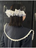 タイトアレンジ艶アレンジリボンアレンジお団子アレンジ