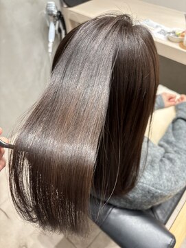 アメリ(ameri) 【ameri 田上】酸性ストレート×透明感ブラウン◎