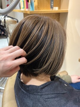 トリート 浦安店(TREAT) ショートボブ×アンブレラカラー_TREAT浦安店