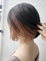 アフターニュース 新潟(afternews)&nbsp;インナーカラー/ミルクティーベージュ/ダブルカラー/ミニボブ