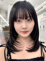 エジョン 三鷹店(Aejon)&nbsp;三鷹レイヤーカット韓国ダブルカラー顔周り前髪カットボブ