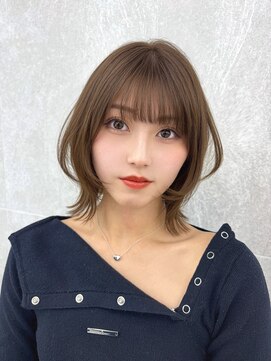 マウル ナゴヤ 名駅(MAEUL NAGOYA) 軽めレイヤーボブ ベージュカラー