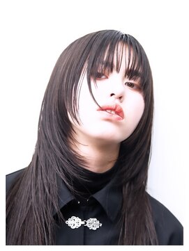 ヘアメイク エイト キリシマ(hair make No.8 kirishima) ロングウルフレイヤー×黒髪