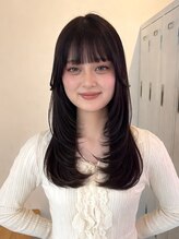 アン(un)&nbsp;チョコレートブラウン ×ロングレイヤー